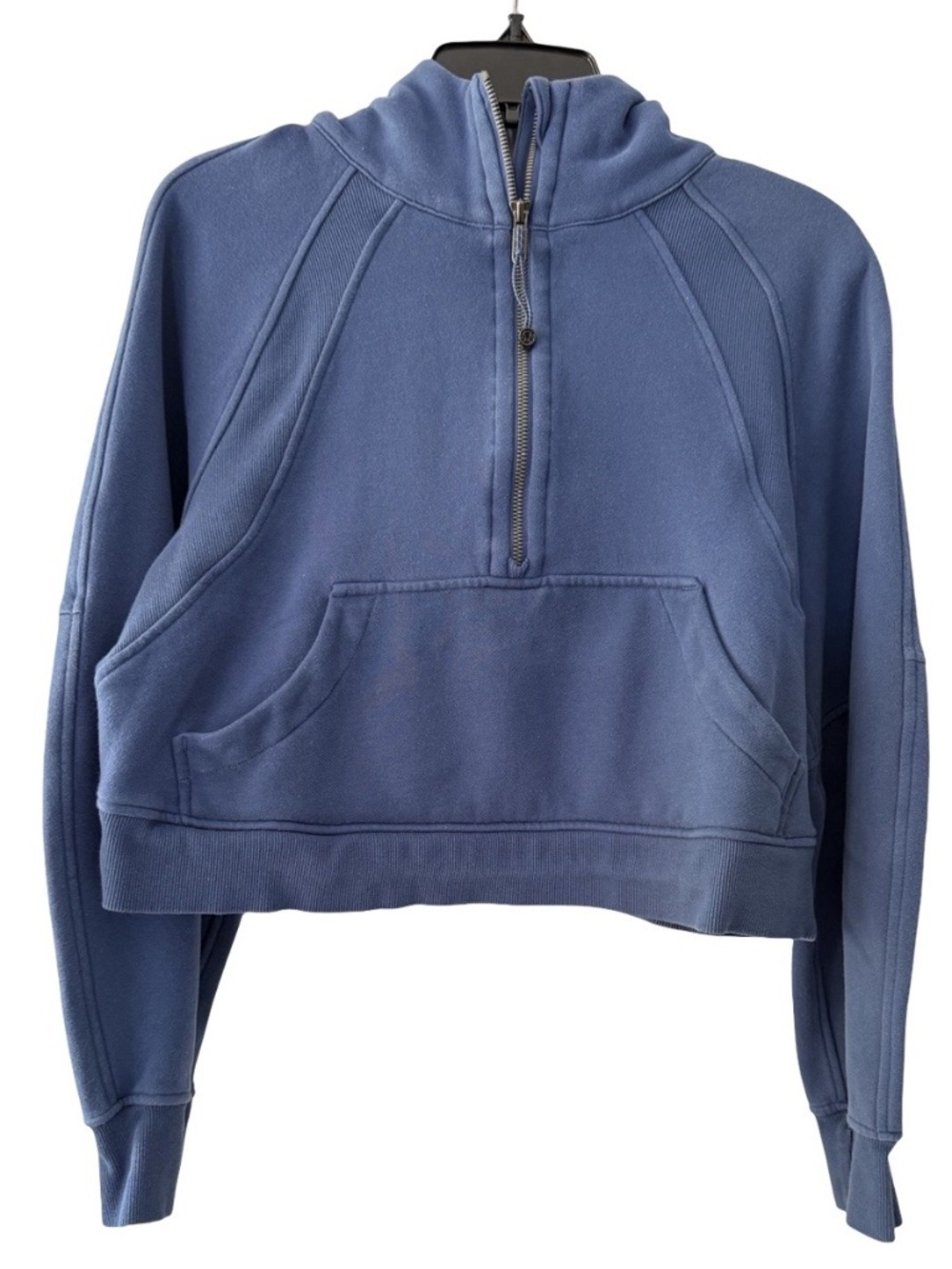 Lululemon Half Zip Scuba Hoodie Blue Oversized Activewear Athletic Xs/Sm